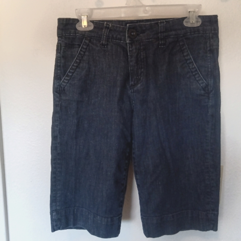 Denim Bermuda Kut Form The Kloth. Seaside, Sailorcore,Size 6.